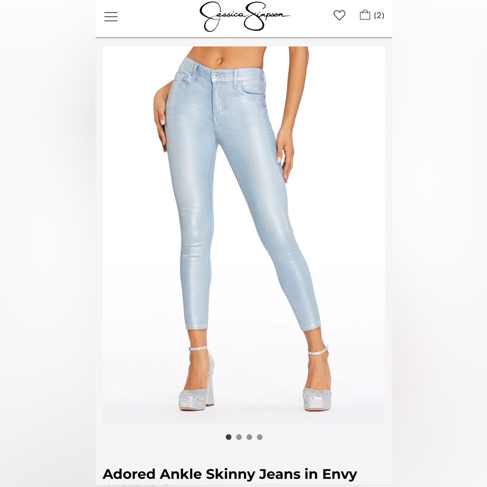 Adored Ankle Skinny Jeans in Envy by Jessica Simpson